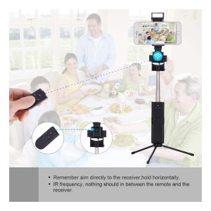 پایه مونوپاد X-3 با چرخش خودکار 360 درجه به همراه رینگ لایت